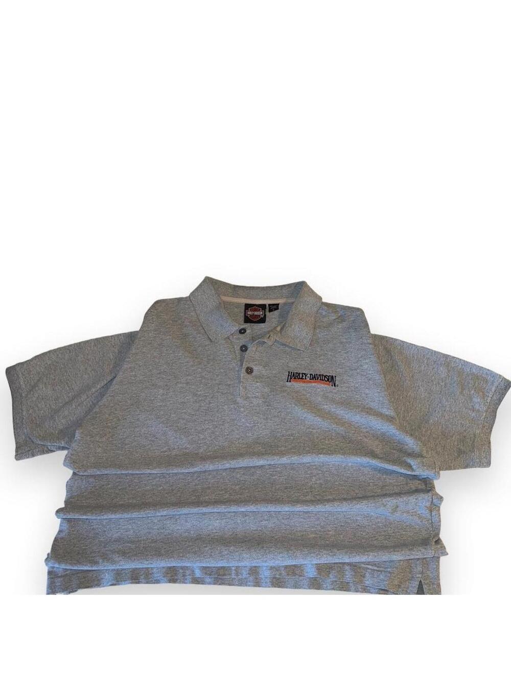 Harley Davidson Men's Grey Polo-shirt